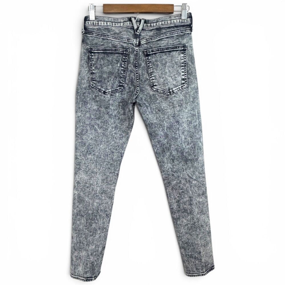 veronica beard brooke‎ skinny designer jeans mid rise black acid wash size 28/6 - Picture 2 of 5